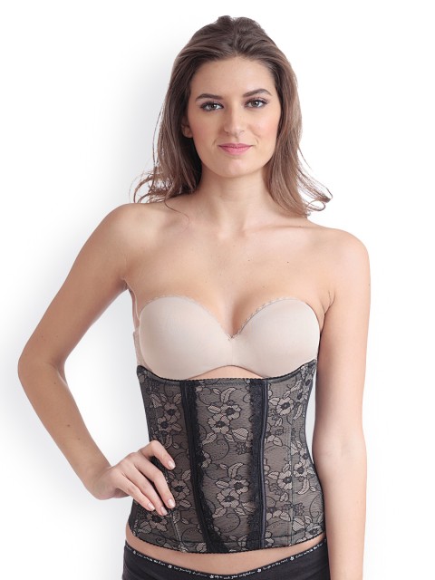 

Heart 2 Heart Black Lace Corset Shapewear 2401