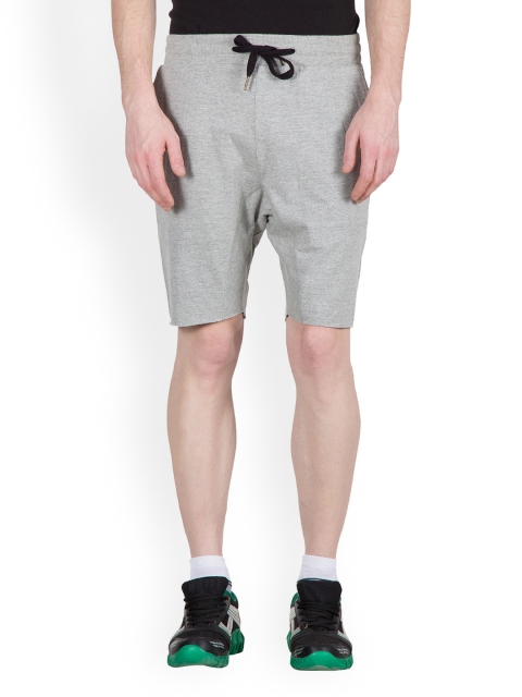 

Hypernation Men Grey Melange Shorts