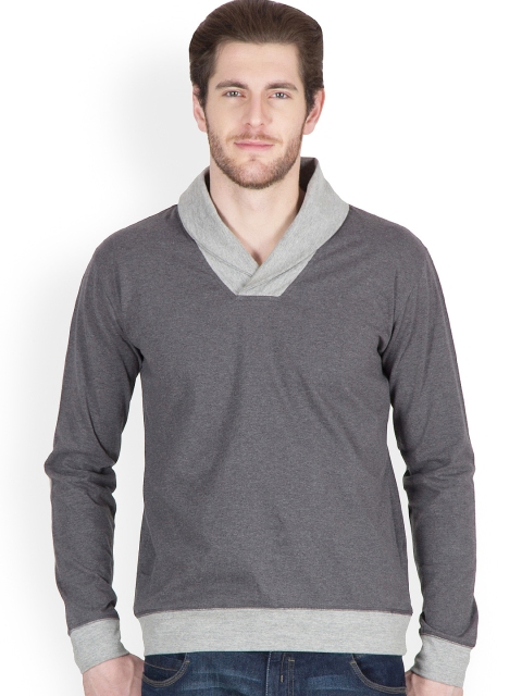 

Hypernation Men Grey Sweatshirt