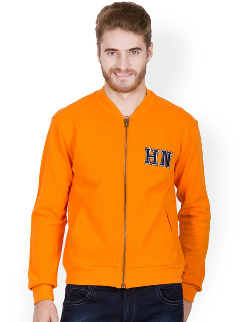 

Hypernation Men Orange Sweatshirt