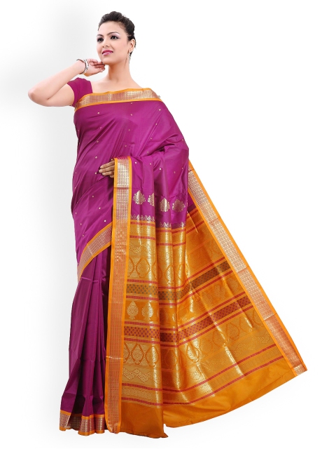 

Ishin Pink Silk Traditional Saree