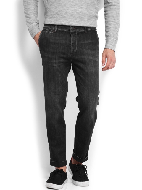 

Jack & Jones Men Black Stretchable Jeans