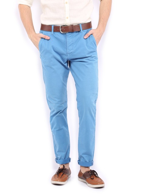 

Jack & Jones Men Blue Erik Anti Fit Trousers