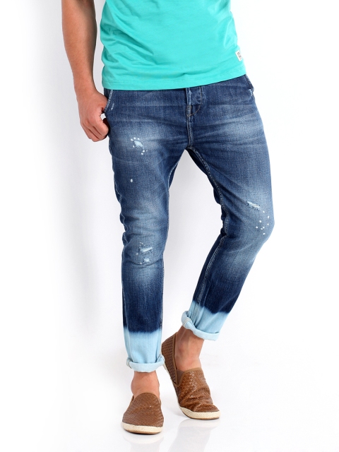 

Jack & Jones Men Blue Erik Anti Fit Jeans