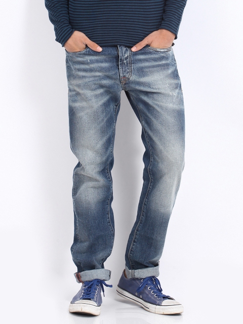 

Jack & Jones Men Blue Nick Regular Fit Jeans