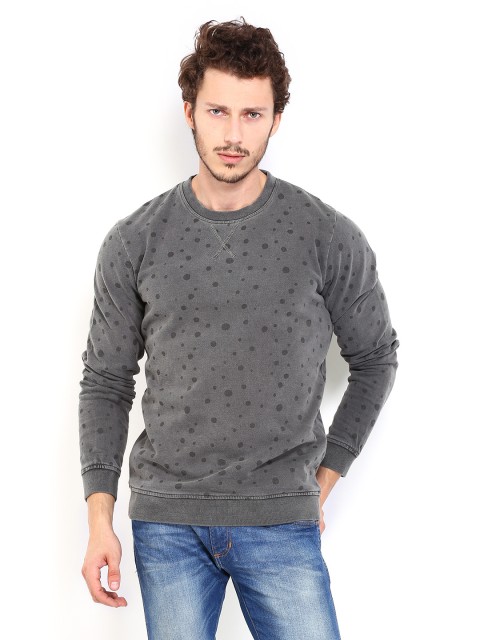 

Jack & Jones Men Grey Printed Sweatshirt