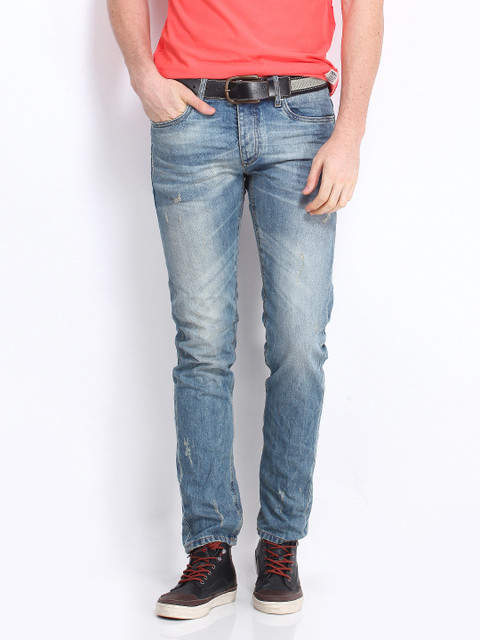 

Jack & Jones Light Blue Tim Slim Fit Jeans