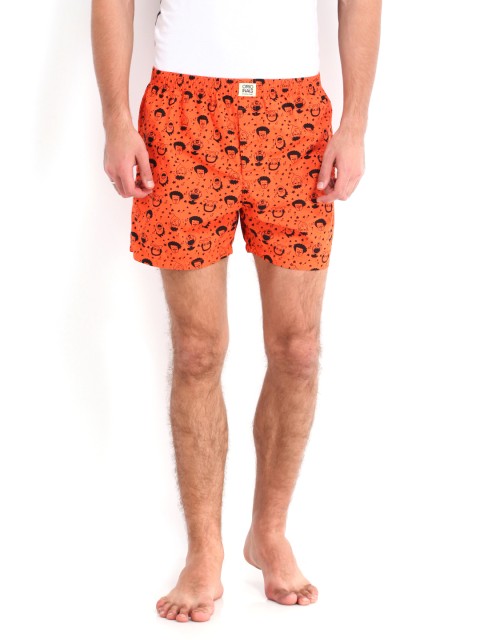 

Jack & Jones Men Orange Printed Boxers 1687801001