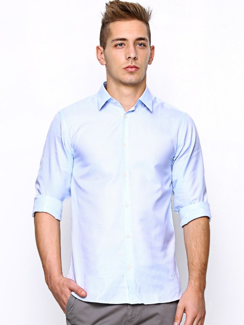 

Jack & Jones Men Light Blue Semiformal Shirt