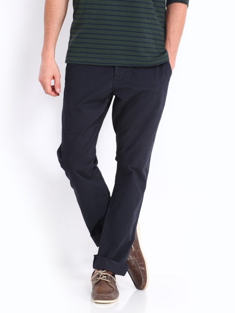 

Jack & Jones Men Dark Navy Trousers, Navy blue