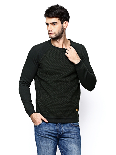 

Jack & Jones Men Olive Green Sweater
