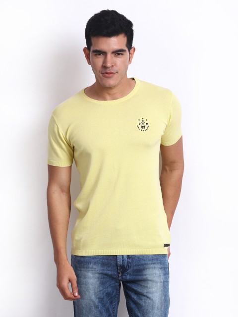 

Jack & Jones Men Yellow Knit T-shirt