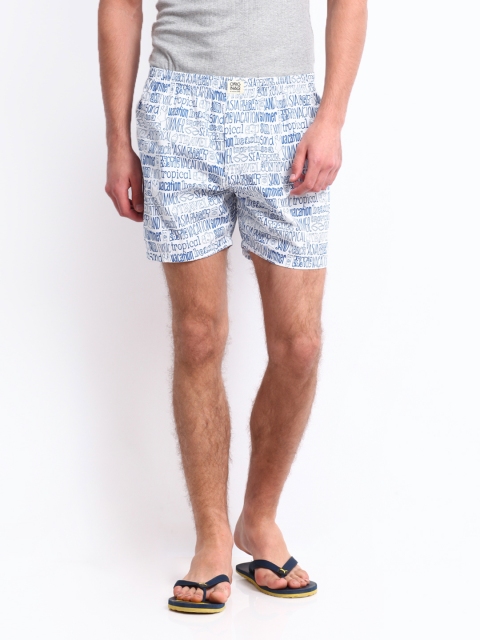 

Jack & Jones White Printed Boxers 1574037001
