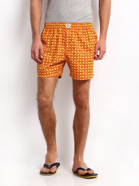 

Jack & Jones Yellow & Red Printed Boxers 1574045001
