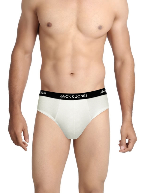 

Jack & Jones Men White Briefs 1573147