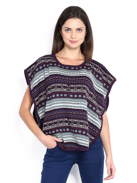 

Jealous 21 Women Purple Poncho