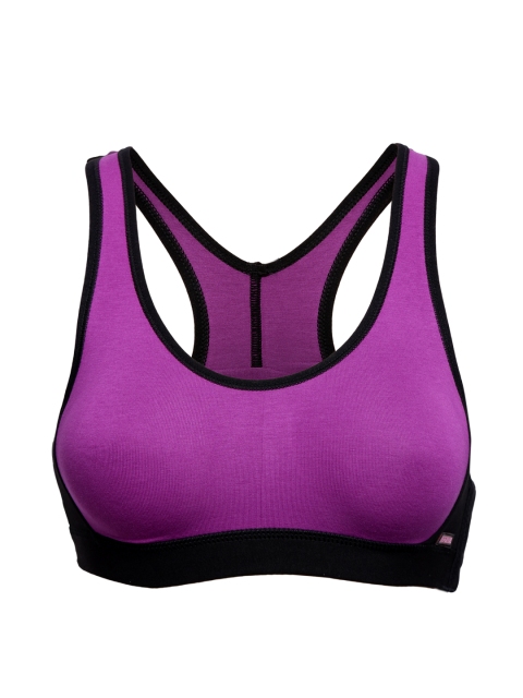 

Jockey Active Purple & Black Racer Back Sports Bra 1375-0105