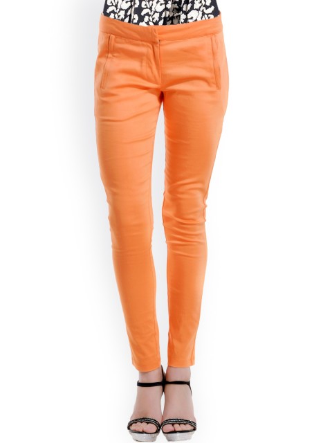 

Kazo Orange Janet Trousers with Zip Pockets