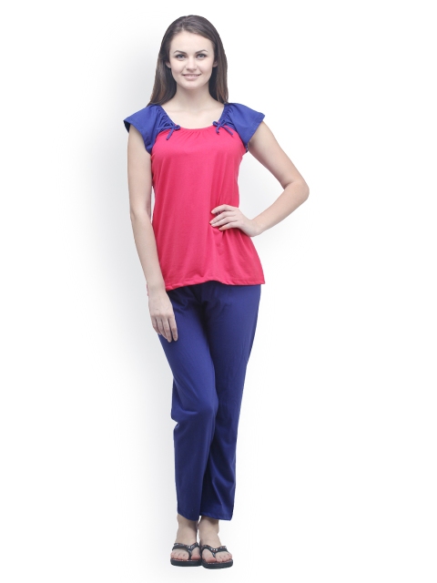 

Klamotten Women Red & Blue Lounge Set NS45-XL