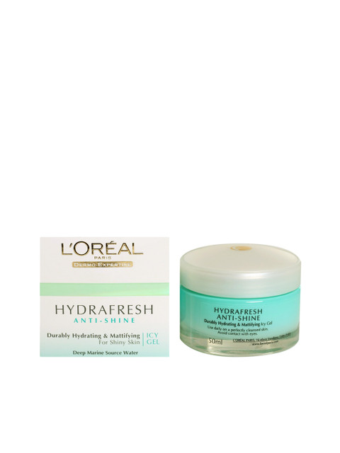 

LOreal Hydrafresh Anti Shine Icy Gel 50 ml, Green