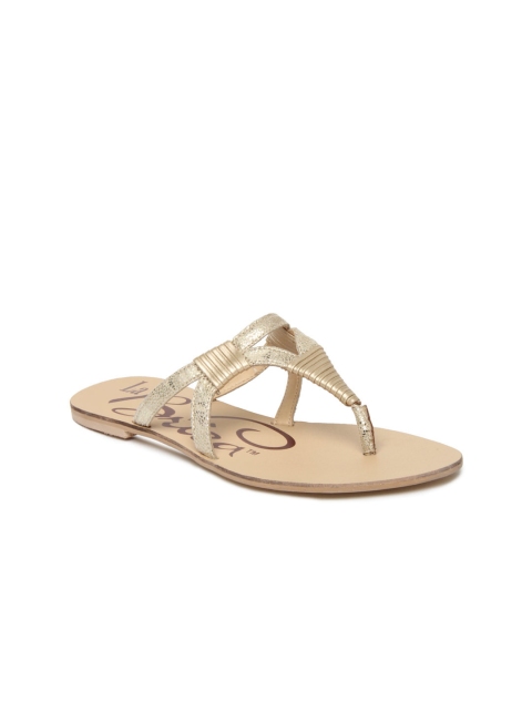 

La Briza Women Muted Gold Toned Sandals