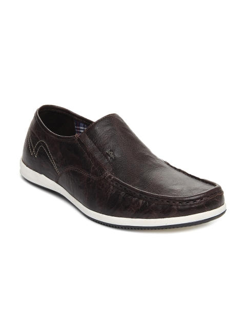 

Lee Cooper Men Coffee Brown Leather Casual Shoes
