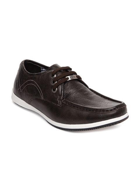 

Lee Cooper Men Coffee Brown Leather Derbys