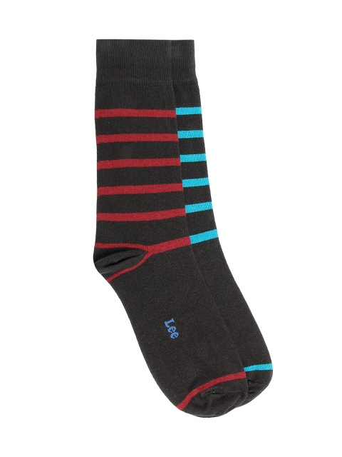

Lee Men Pack of 2 Striped Socks, Grey