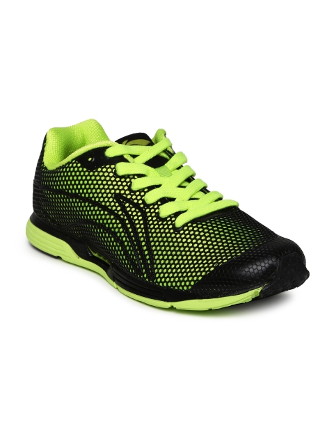 

Li Ning Men Florescent Green & Black HRBRID Running Shoes, Fluorescent green