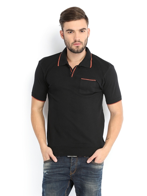 

Locomotive Men Black Polo T-Shirt