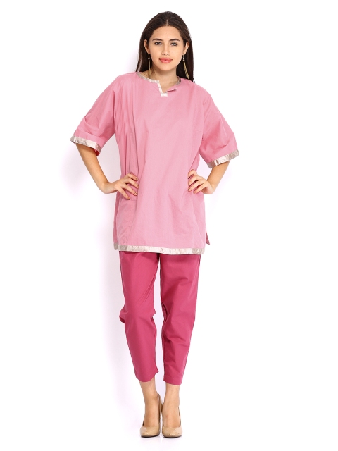 

Mirage Coral Pink Top with Pants