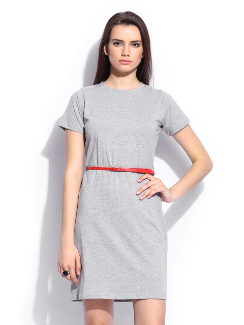 

Miss Chase Grey Melange Jersey Dress