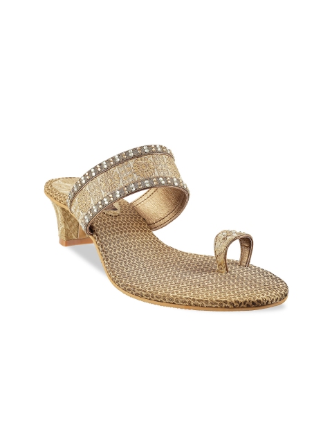 

Mochi Women Gold-Toned Heels