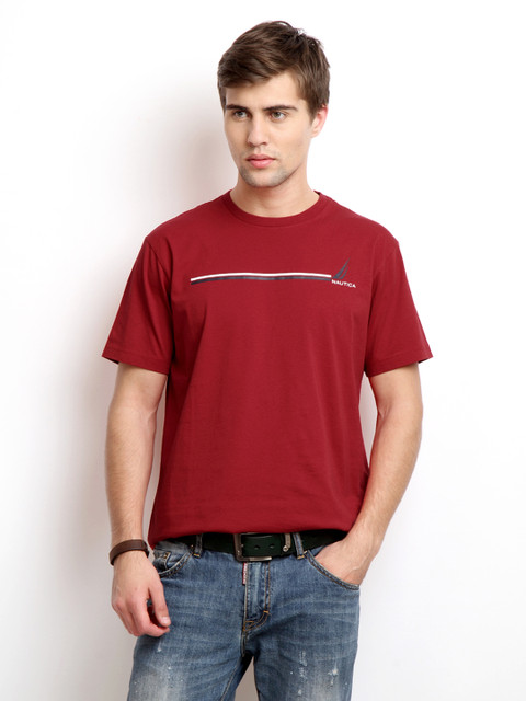 

Nautica Men Red T-shirt