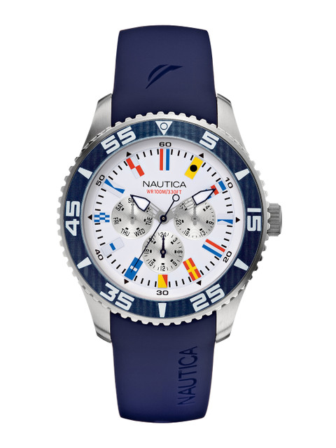 

Nautica Men White Dial Watch