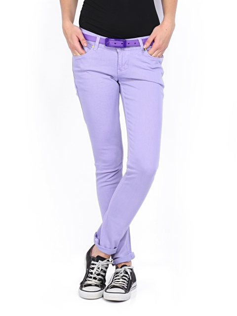 

Numero Uno Women Lavender Eden Slim Fit Low-Rise Jeans