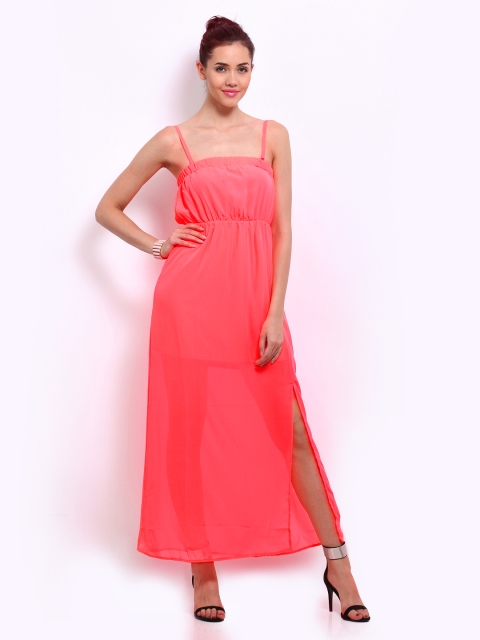 

ONLY Fluorescent Pink Maxi Dress