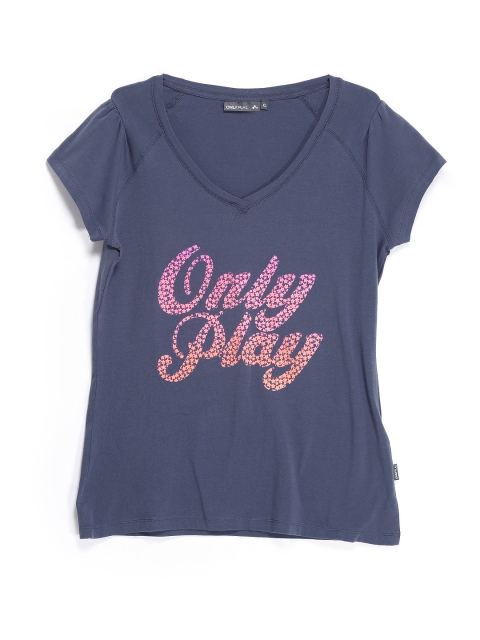 

ONLY Women Blue Play Printed T-shirt