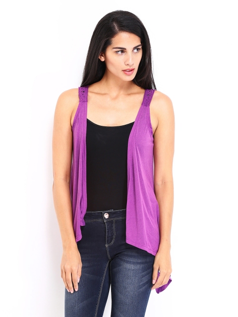 

ONLY Purple Marlina Crochet Shrug