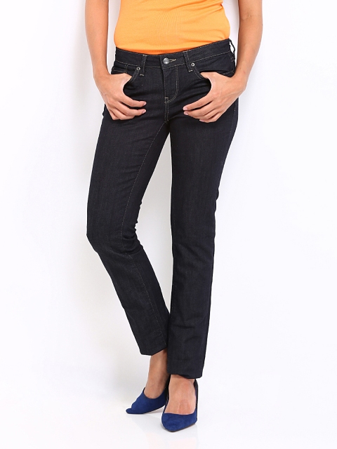 

ONLY Women Navy Super Slim Fit Jeans, Navy blue