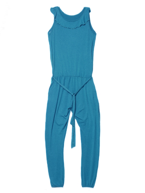 

ONLY Blue Solid Basic Jumpsuit