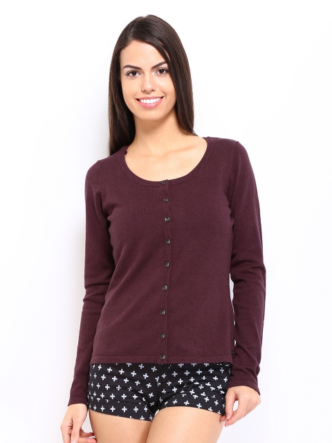 

ONLY Women Burgundy Sweater