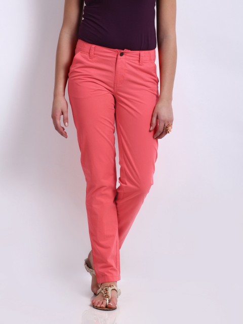 

ONLY Women Coral Pink Tanya Chino Trousers
