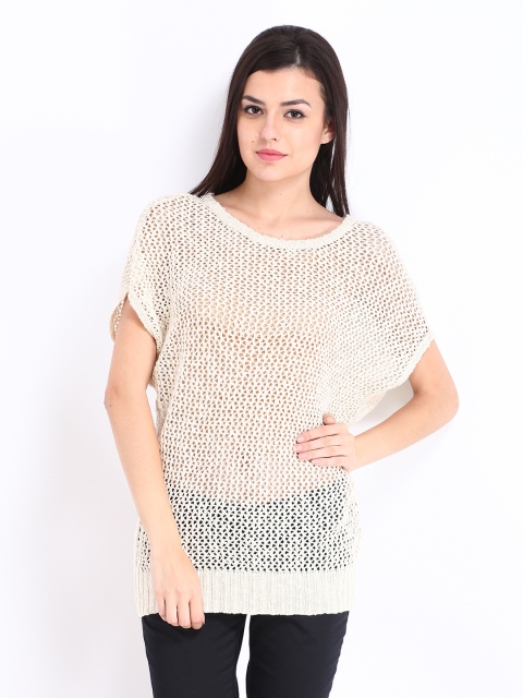

ONLY Women Cream Coloured Top