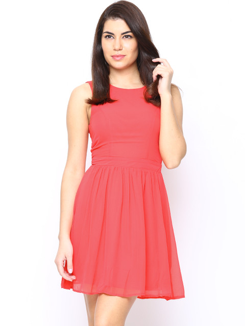 

ONLY Pink Fit & Flare Dress