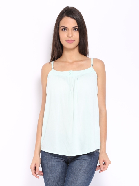 

ONLY Women Light Green A-Line Top