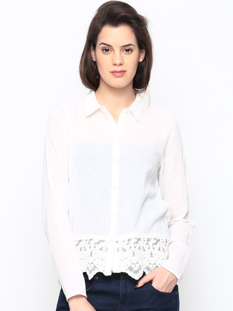

ONLY Women Off-White Top