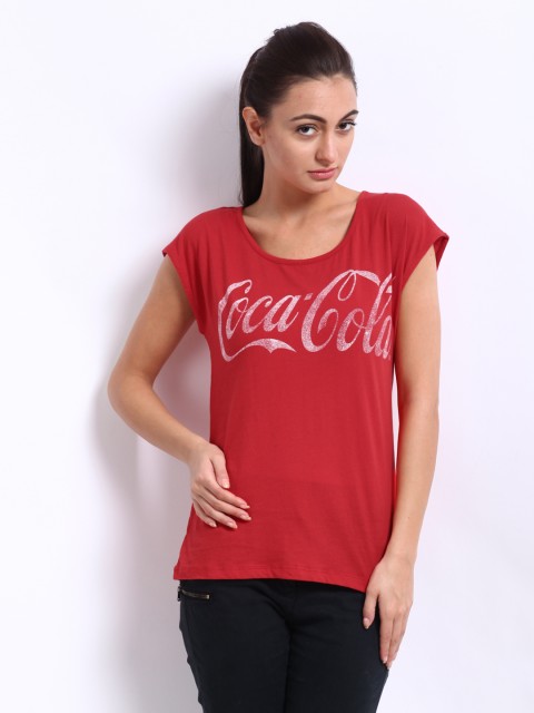 

ONLY Women Red Coca-Cola T-shirt