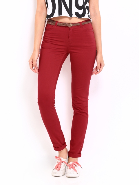 

ONLY Women Red Trousers