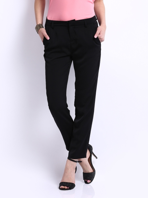 

ONLY Women Black Formal Trousers